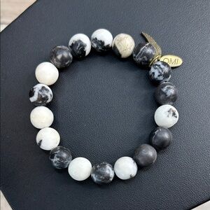 10mm Zebra Jasper Omi Beaded Bracelet
